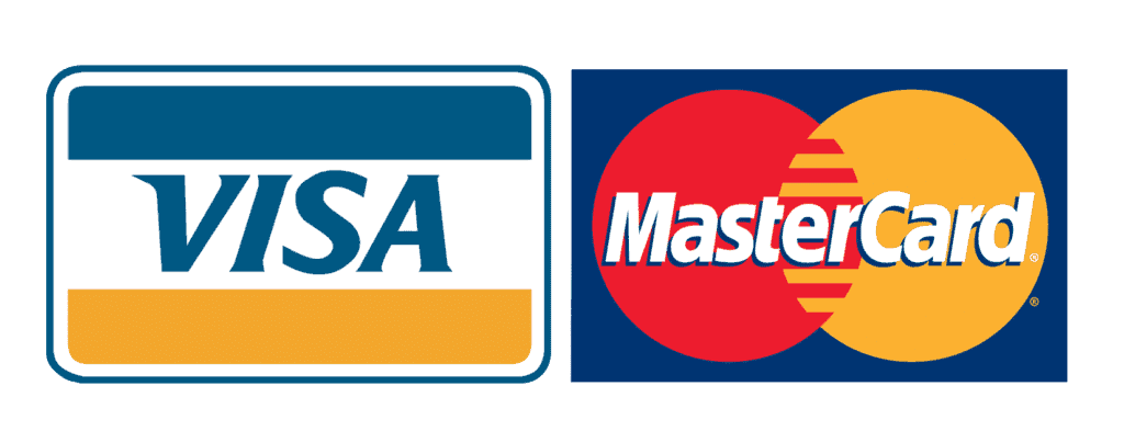 Visa and Mastercard accepted